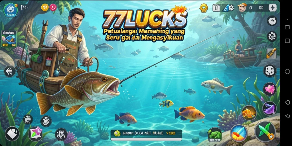 Tangkapan ikan besar dalam gameplay 77LUCKS yang mengasyikkan.