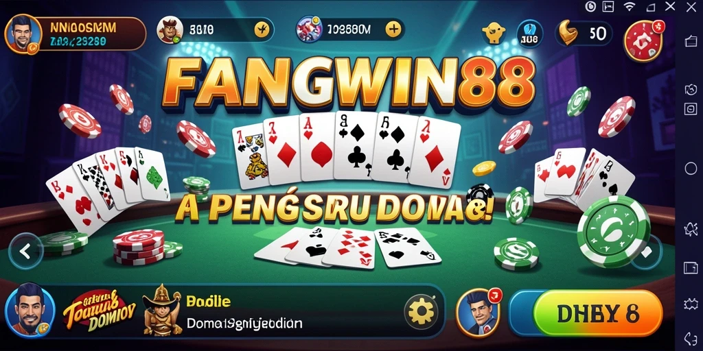 Gameplay FANGWIN88 yang seru dan interaktif saat bermain domino.