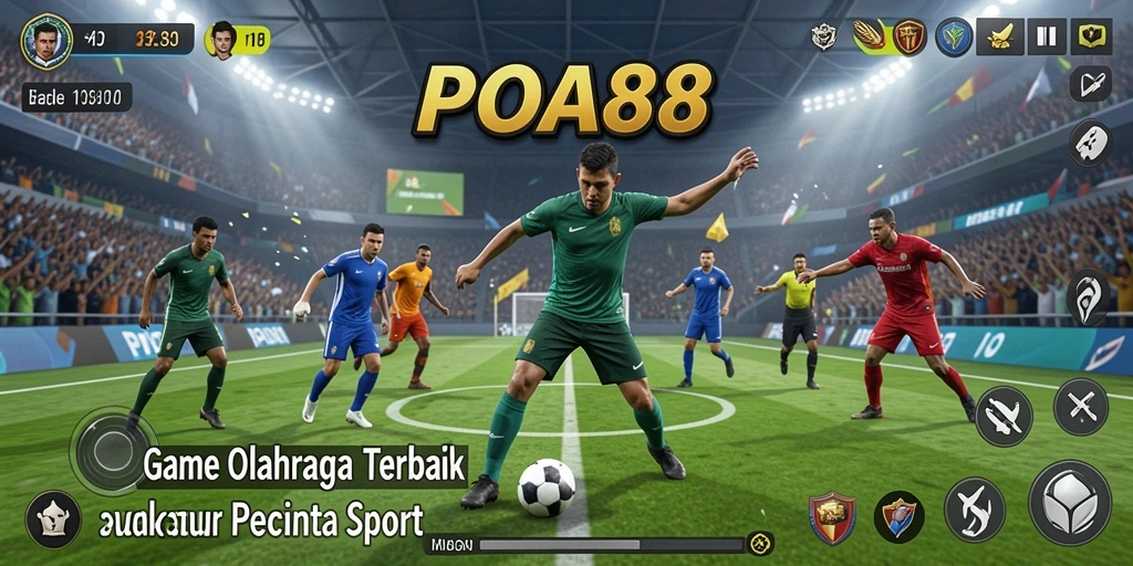 Tampilan gameplay menarik POA88 dengan aksi olahraga yang mendebarkan.