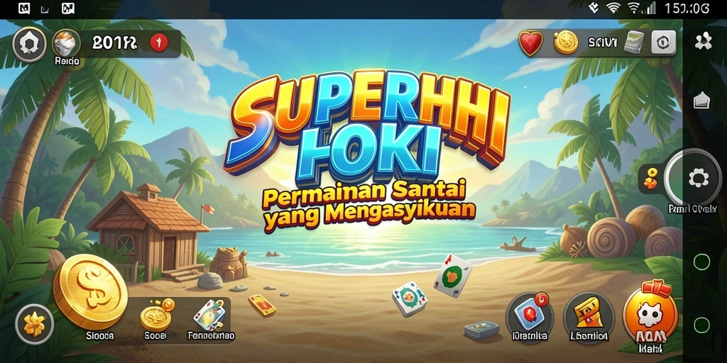 Tampak seru gameplay SUPERHOKI yang menantang.
