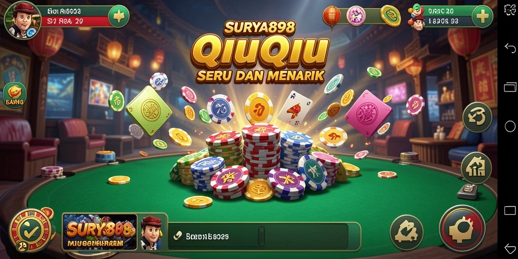Tampilan gameplay seru dalam SURYA898 QiuQiu.